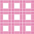 Seamless pattern pink buffalo plaid vector illustration